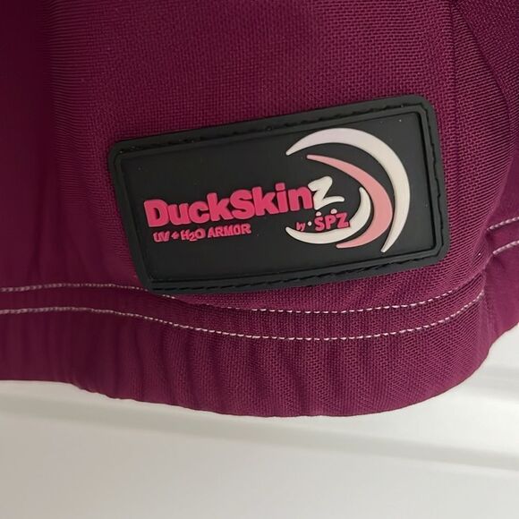 Duckskinz Sun Protection Burgundy and Pink Zipper Activewear Jacket NWOT SZ XL - Picture 2 of 6
